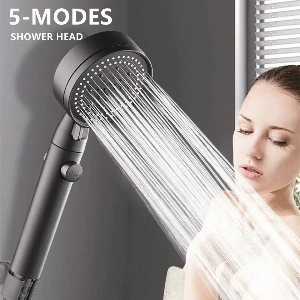 Adjustable High Pressure Shower Head 5 Modes